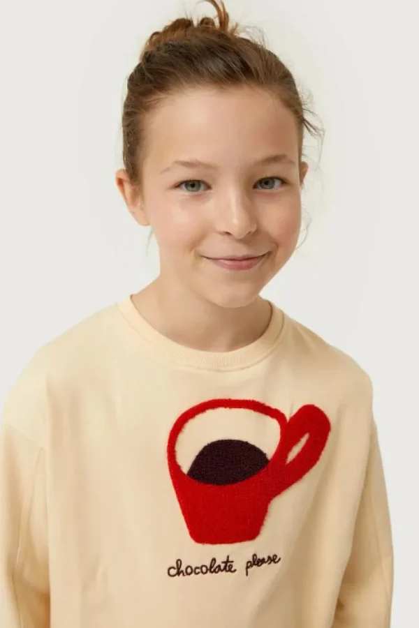sudadera_de_nia_con_print_2-1.webp Sudadera de niña con print de café blanco crema-MINI New