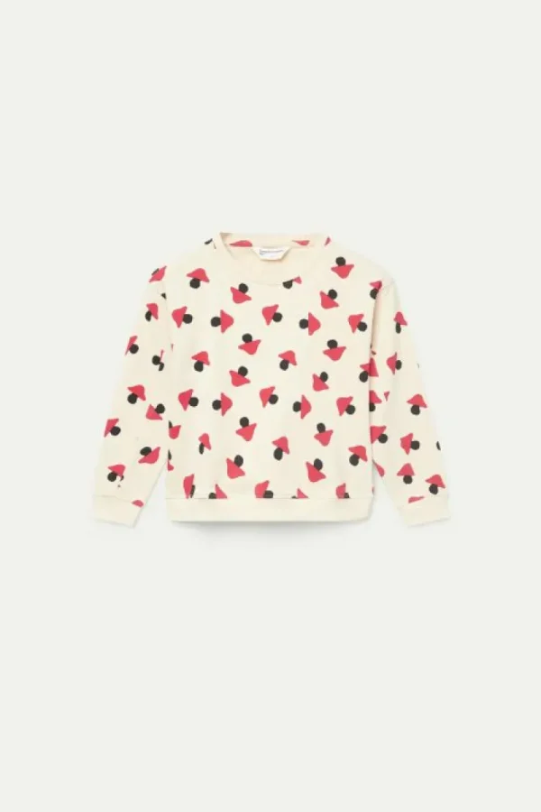 Sudadera de niña estampado de setas beige-MINI Online