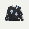 sudadera_de_nia_estampado_1.webp Sudadera de niña estampado floral Calatea negro-MINI Shop