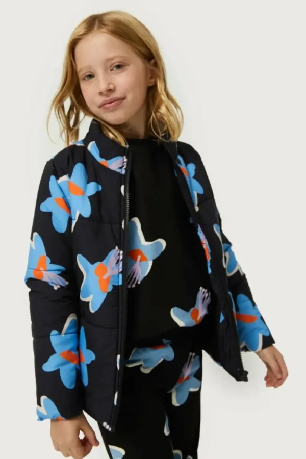 sudadera_de_nia_estampado_3.webp Sudadera de niña estampado floral Calatea negro-MINI Shop