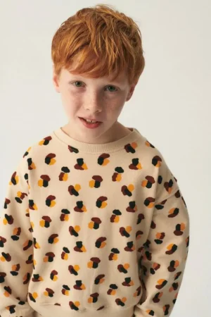 Sudadera unisex de felpa con estampado de lunares-MINI Clearance