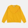 Sudadera unisex de felpa con volante amarilla-MINI Online