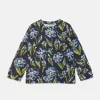 Sudadera unisex de felpa con estampado floral azul-MINI Best