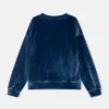 Sudadera unisex en terciopelo azul-MINI Best Sale