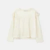 Top de niña con volantes blanco-MINI Flash Sale