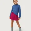 Top de niña cuello alto azul-MINI Shop