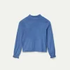 Top de niña cuello alto azul-MINI Shop