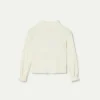 Top de niña cuello alto blanco-MINI Sale