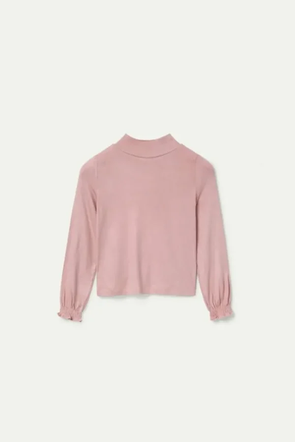 Top de niña cuello alto rosa-MINI Discount