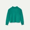 Top de niña cuello alto verde-MINI Flash Sale
