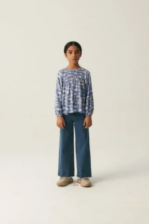 Top de niña de manga larga con estampado de animales-MINI Best Sale