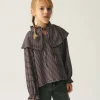 Top de niña elástico con estampado de cuadros-MINI Cheap