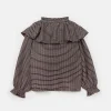 Top de niña elástico con estampado de cuadros-MINI Cheap