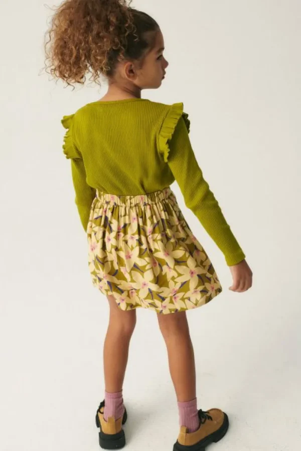 Top de niña en punto canalé verde-MINI Store