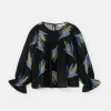Top de niña en viscosa LENZING™ ECOVERO™ con estampado de mazorcas-MINI Fashion