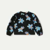 Top de niña estampado floral Calatea negro-MINI Shop