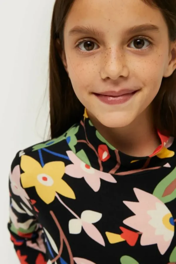 Top de niña estampado floral grande-MINI Cheap