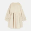 Vestido camisero de niña corto de pana beige-MINI Flash Sale