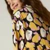 Vestido corto camisero de niña con estampado de peras-MINI Flash Sale