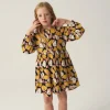 Vestido corto camisero de niña con estampado de peras-MINI Flash Sale