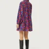 Vestido corto con estampado floral Dewberry-COMPAÑIAFANTASTICA Best Sale