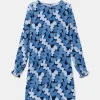 vestido_corto_con_manga_l_1.webp Vestido corto con manga larga y estampado abstracto azul-COMPAÑIAFANTASTICA Online