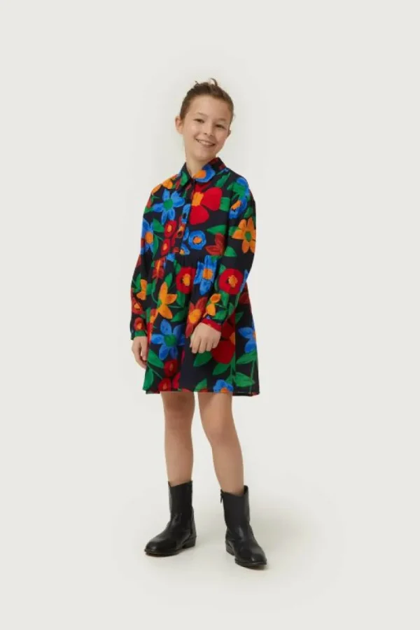 vestido_corto_de_nia_esta_0.webp Vestido corto de niña estampado floral multicolor-MINI Outlet