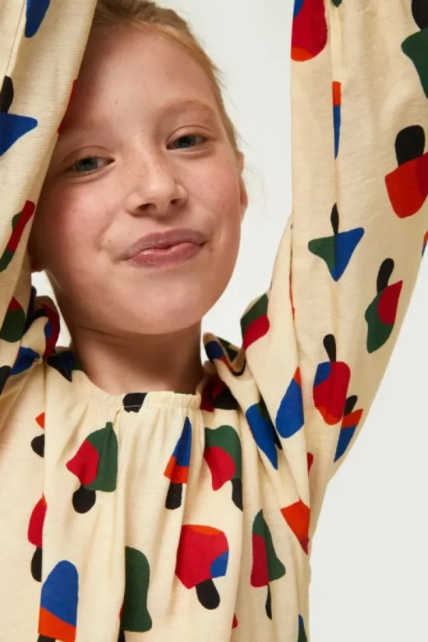 vestido_corto_de_nia_esta_2-2.webp Vestido corto de niña estampado de setas multicolor-MINI Online