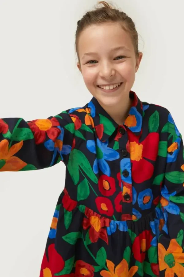 vestido_corto_de_nia_esta_2.webp Vestido corto de niña estampado floral multicolor-MINI Outlet