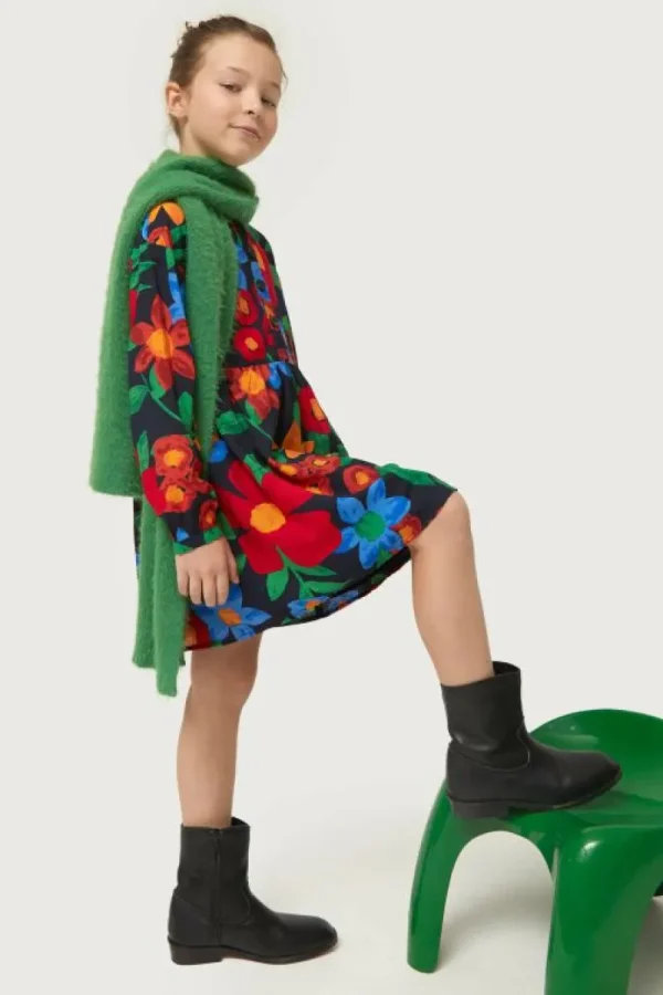 vestido_corto_de_nia_esta_3.webp Vestido corto de niña estampado floral multicolor-MINI Outlet