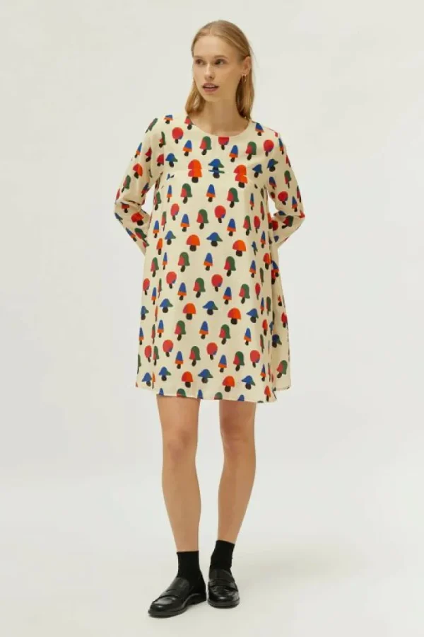 vestido_corto_estampado_d_0.webp Vestido corto estampado de setas multicolor-COMPAÑIAFANTASTICA Best Sale