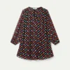 Vestido corto estampado de lunares multicolor-COMPAÑIAFANTASTICA Outlet