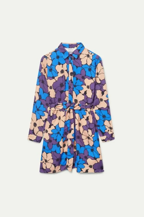 Vestido corto estampado floral Camille-COMPAÑIAFANTASTICA Discount