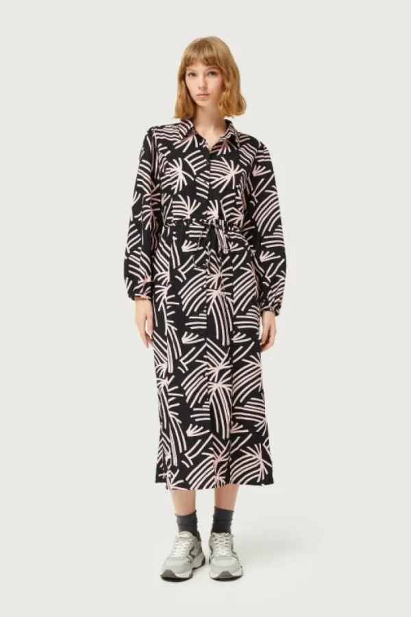 vestido_largo_camisero_es_0.webp Vestido largo camisero estampado abstracto Fénix-COMPAÑIAFANTASTICA Best