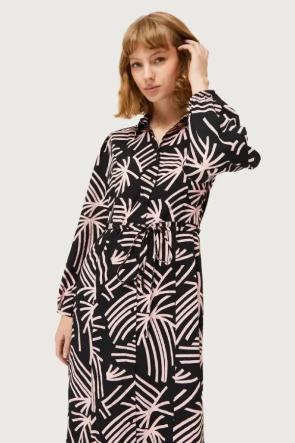 vestido_largo_camisero_es_2.webp Vestido largo camisero estampado abstracto Fénix-COMPAÑIAFANTASTICA Best