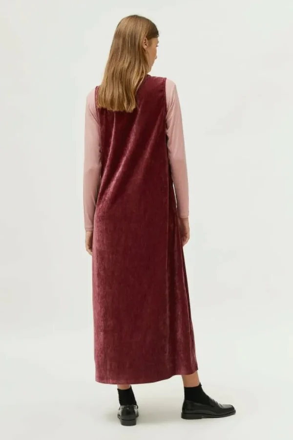 Vestido largo de chenilla burdeos-COMPAÑIAFANTASTICA Cheap