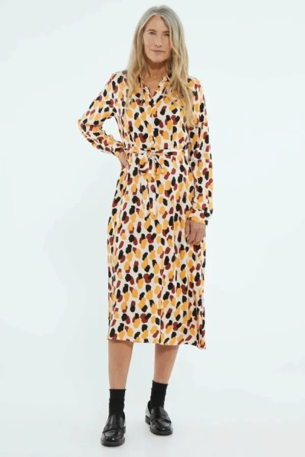 vestido_midi_camisero_con_0-2.webp Vestido midi camisero con estampado de lunares-COMPAÑIAFANTASTICA Online