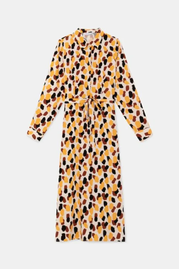 vestido_midi_camisero_con_1-2.webp Vestido midi camisero con estampado de lunares-COMPAÑIAFANTASTICA Online