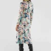 Vestido midi elástico con estampado fantasía-COMPAÑIAFANTASTICA Best Sale