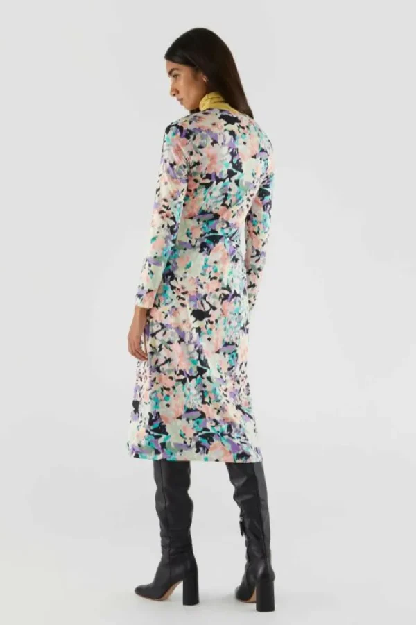 Vestido midi elástico con estampado fantasía-COMPAÑIAFANTASTICA Best Sale