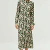 vestido_midi_estampado_ge_0.webp Vestido midi estampado geométrico verde-COMPAÑIAFANTASTICA Online