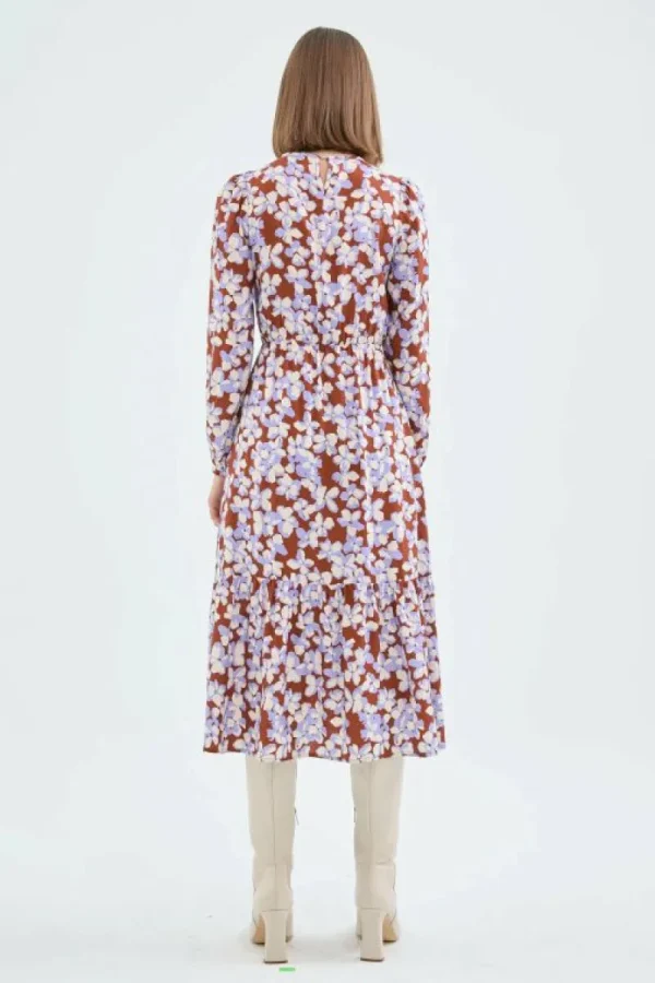 vestido_midi_evas_con_est_4.webp Vestido midi evasé con estampado de flores-COMPAÑIAFANTASTICA Cheap